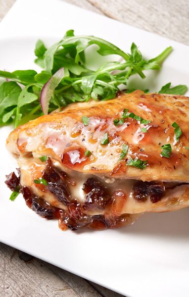 Plum and Brie Stuffed Chicken