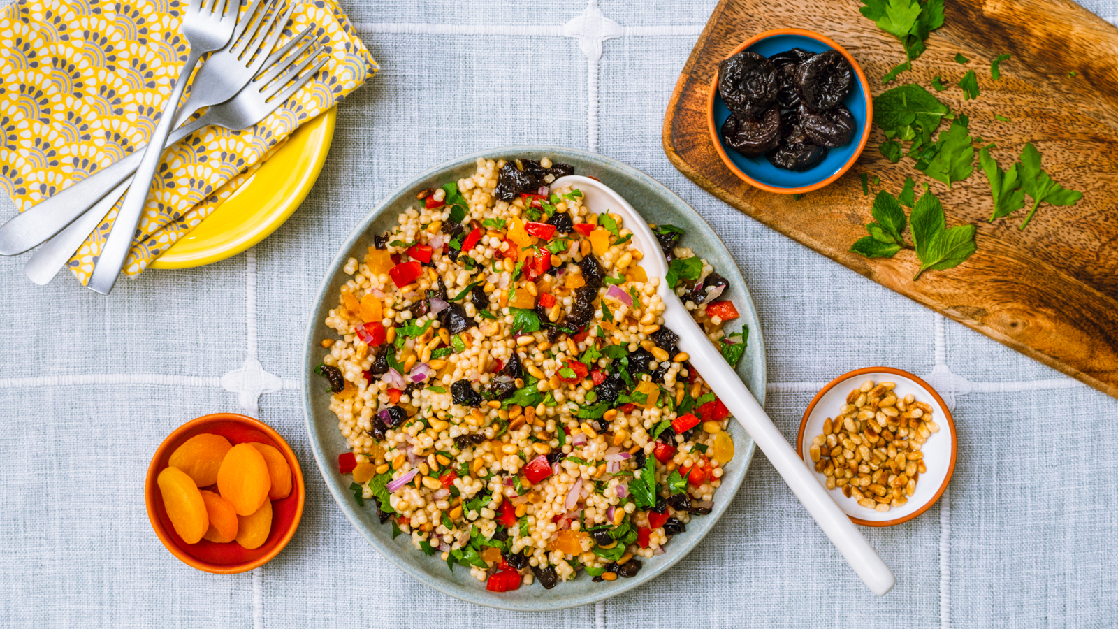 Pearl Couscous and Dried Fruit Salad