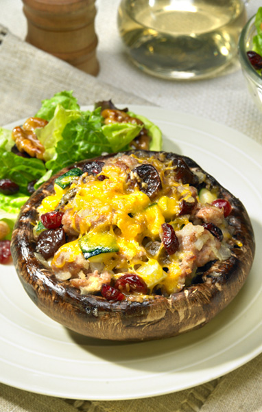 Vegetarian Stuffed Portobello Mushrooms