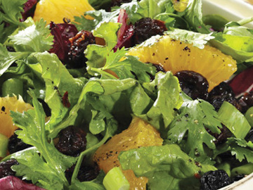 Orange, Berry Blend and Herb Salad