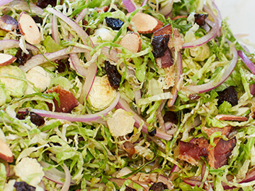 Prune and Brussels Sprouts Salad