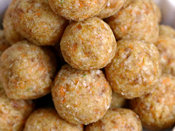 Coconut Carrot Lime Bites