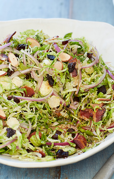 Prune and Brussels Sprouts Salad