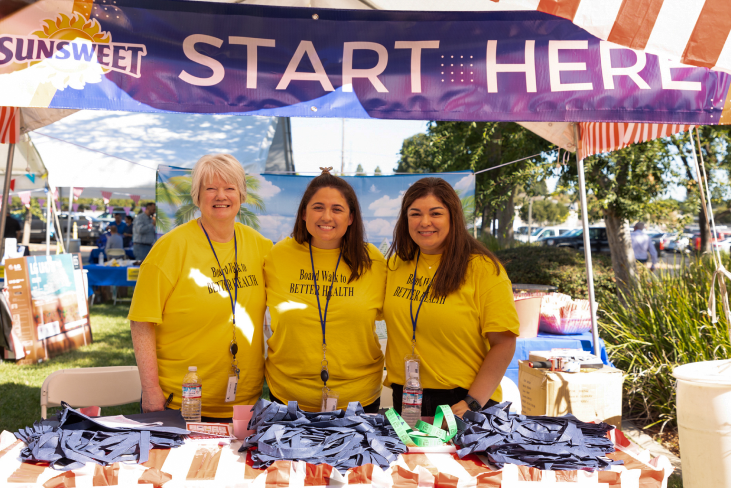 Sunsweet employees at a community event