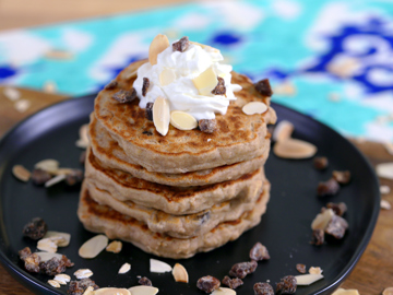 Oatmeal Date Pancakes