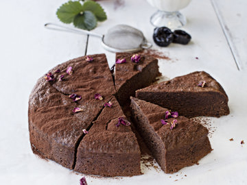 Flourless Chocolate & Prune Torte