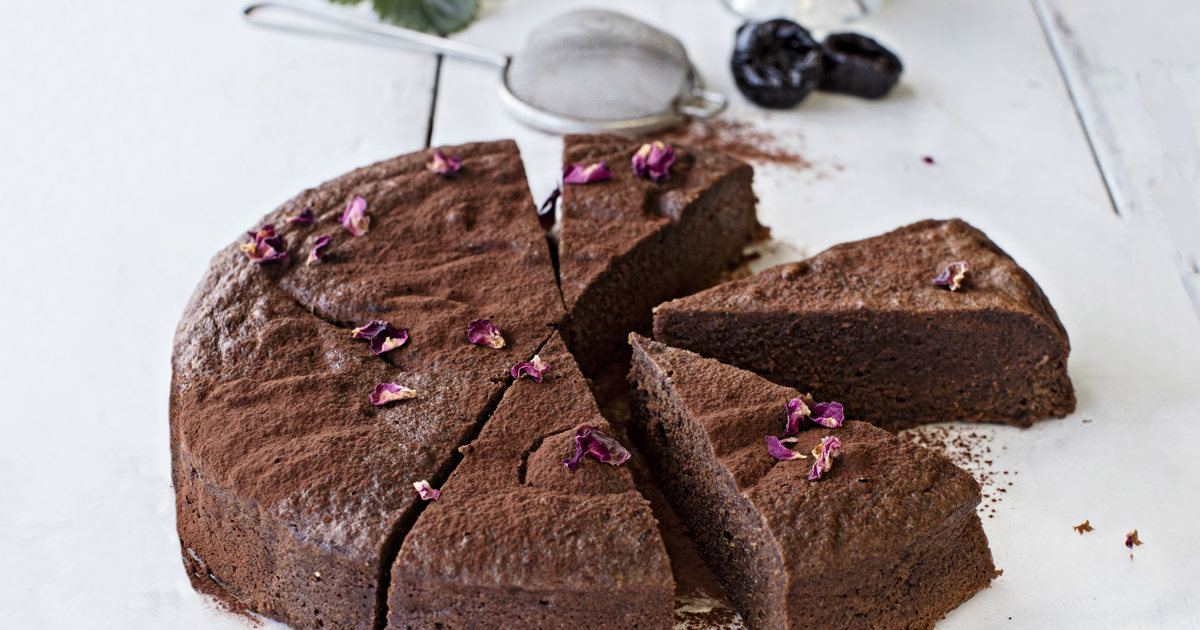 Flourless Chocolate & Prune Torte