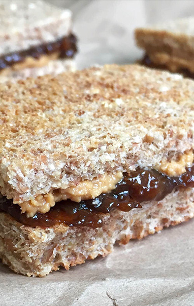 Peanut Butter &amp; Prune Jam Sandwich