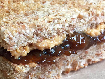 Peanut Butter & Prune Jam Sandwich
