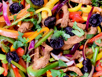 Prune Infused Pork Stir Fry