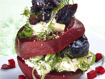 Red Beet and Prune Tower