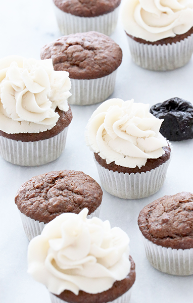 Chocolate Prune Cupcakes