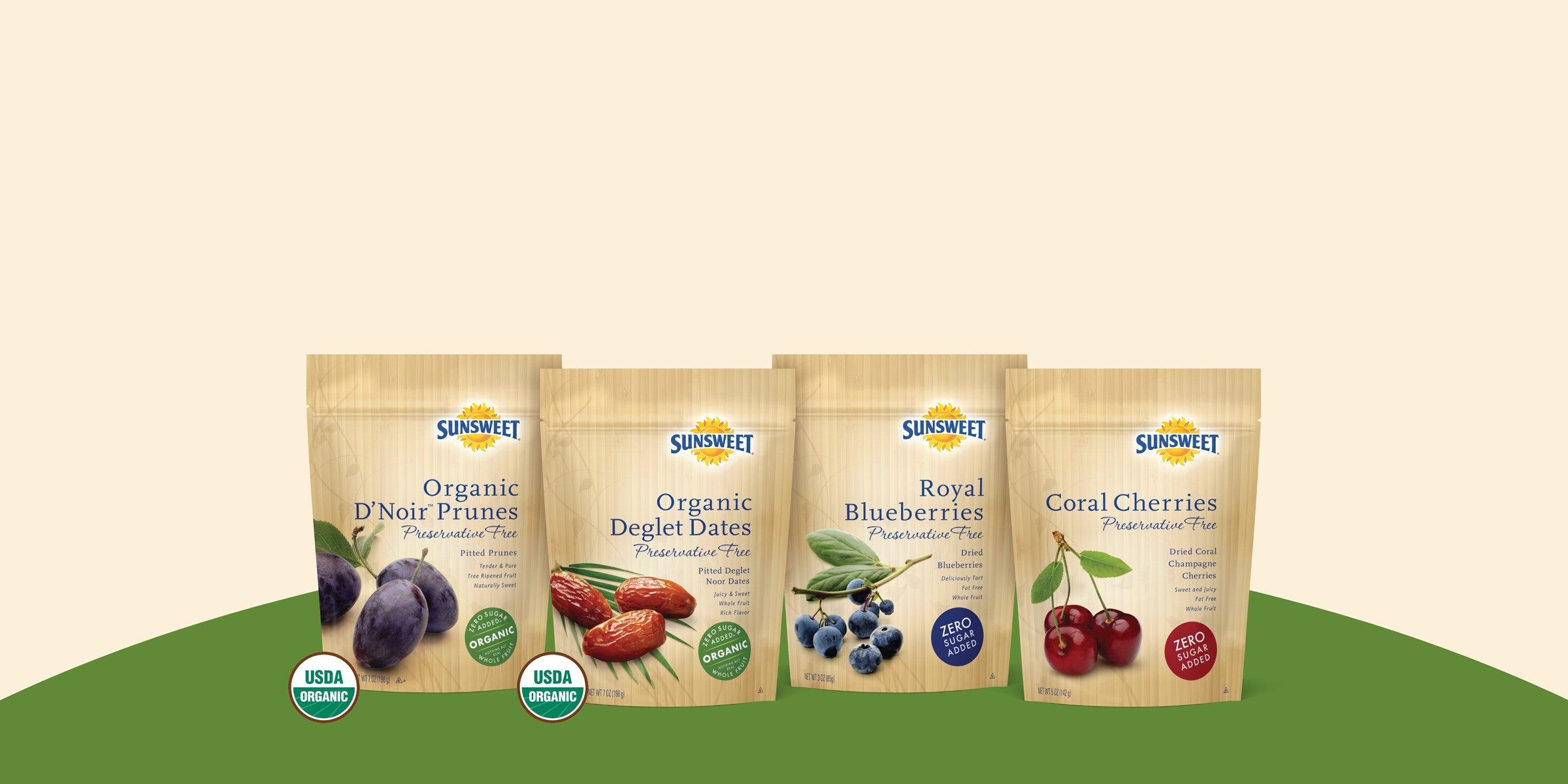 Banner image showing organic and preservative free products