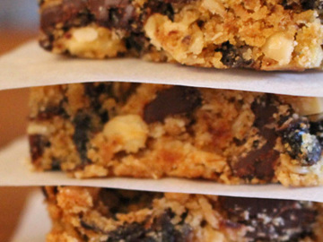 Coconut-Chocolate Prune Bars