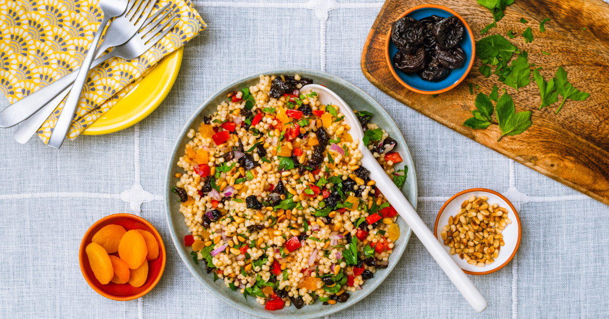 Pearl Couscous and Dried Fruit Salad | Sunsweet Growers