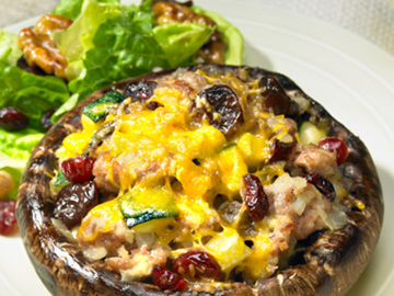 Vegetarian Stuffed Portobello Mushrooms