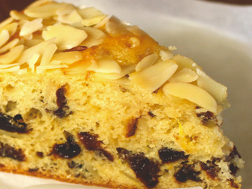 Prune Yogurt Almond Cake