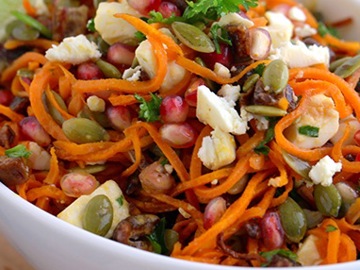 Pomegranate &amp; Date Sweet Potato Noodle Salad