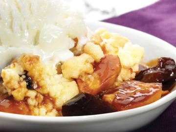 Warm Apple-Prune Crumble