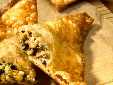 Plum Chicken Wontons