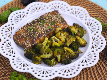 Prune Glazed Salmon Dinner