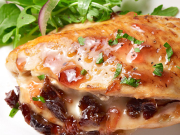 Plum and Brie Stuffed Chicken