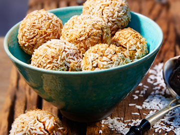 Fruity Coconut and Coffee-Flavored Balls